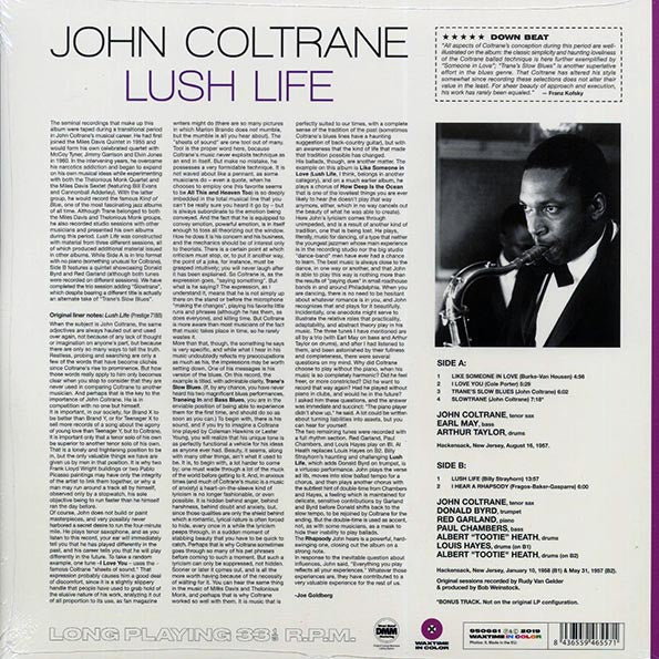 John Coltrane - Lush Life (+bonus track) (ltd. ed.) (180g) (LP) - PureSound Records