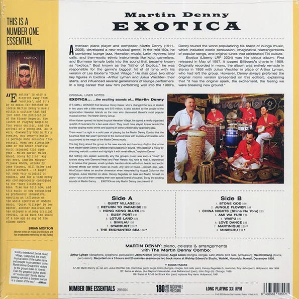 Martin Denny - Exotica (+4 bonus tracks) (ltd. ed.) (180g) - PureSound Records