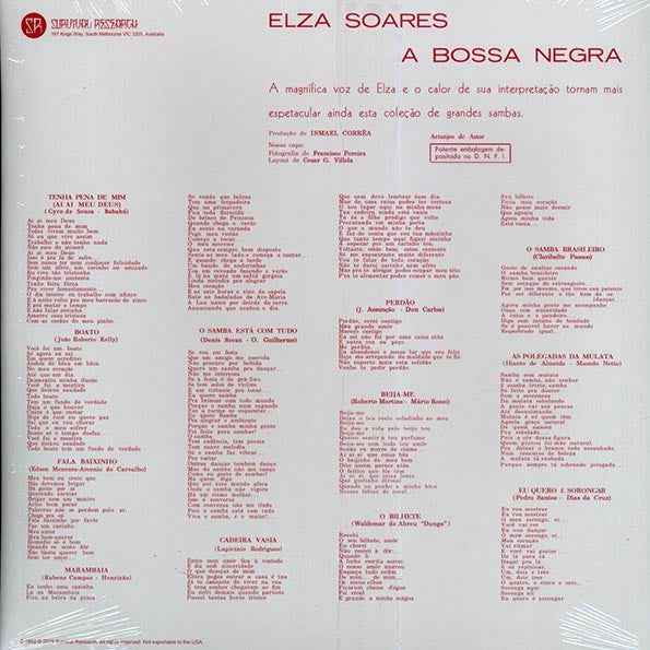 Elza Soares - A Bossa Negra (LP)