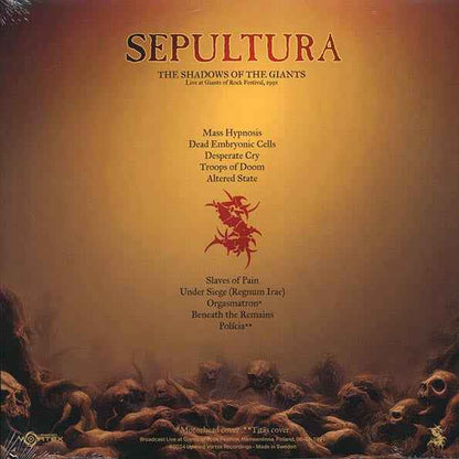 Sepultura - The Shadows Of The Giants: Live At Giants Of Rock Festival, 1991 (LP)
