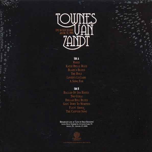 Townes Van Zandt - Live At Solo Sessions, Austin, TX 1995 (LP)