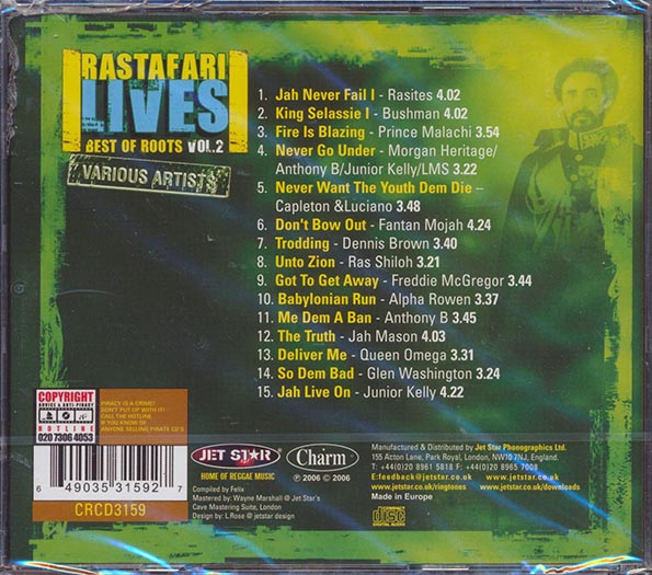 Ras Shiloh, Fantan Mojah, Bushman, Etc. - Rastafari Lives: Best Of Roots Volume 2 (CD)