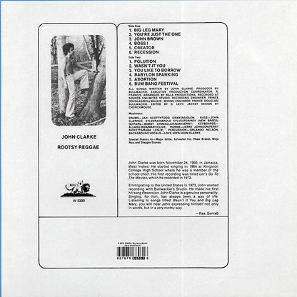 John Clarke - Rootsy Reggae (LP) - PureSound Records