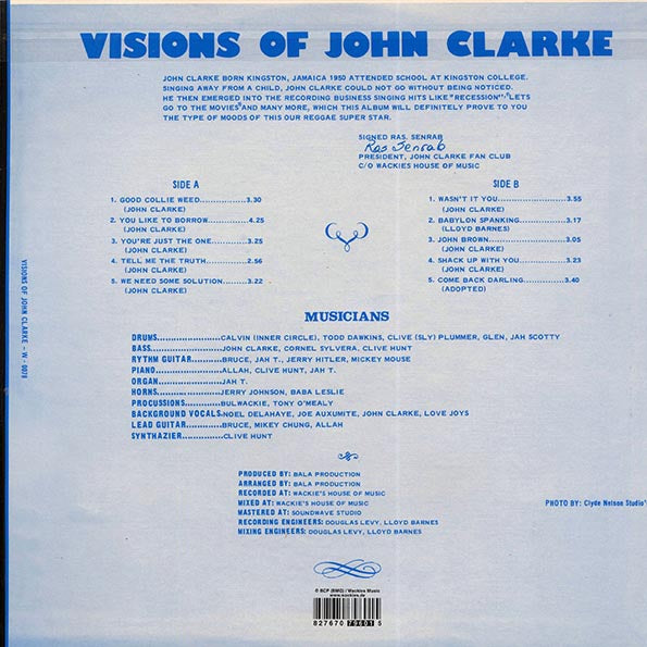 John Clarke - Visions Of John Clarke (LP) - PureSound Records