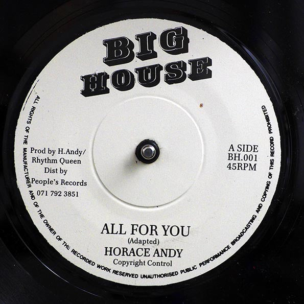 Horace Andy - All For You  /  Version (rhythm: "Horace Andy - Fever") (7")
