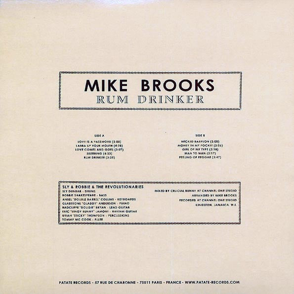 Mike Brooks - Rum Drinker (LP) - PureSound Records