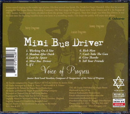 Voice Of Progress (Jr. Reid, Sammy Tracy, Terry McDermott) - Mini Bus Driver (CD)