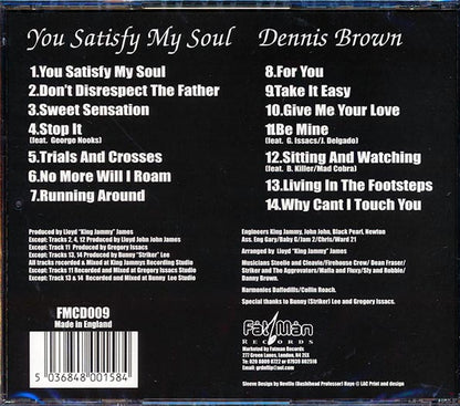 Dennis Brown - You Satisfy My Soul (CD)
