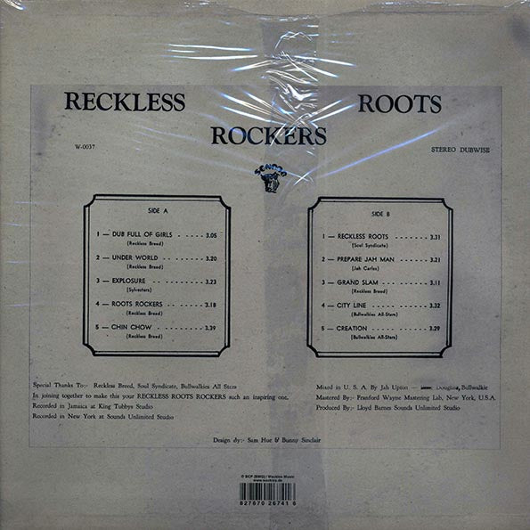 Wackie's - Reckless Roots Rockers (LP)
