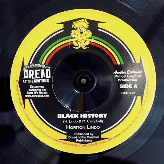 Hopeton Lindo - Black History  /  Mikey Dread, Prince Jammy - Recollection Rock (Version) (7")