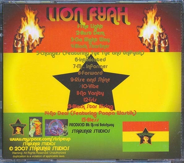 Lion Fyah - Starliner (CD)
