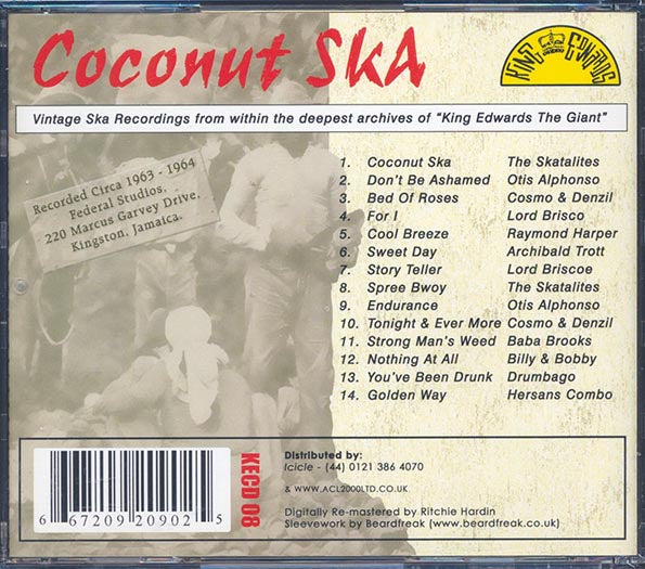 Skatalites, Lord Briscoe, Etc. - Coconut Ska (CD)
