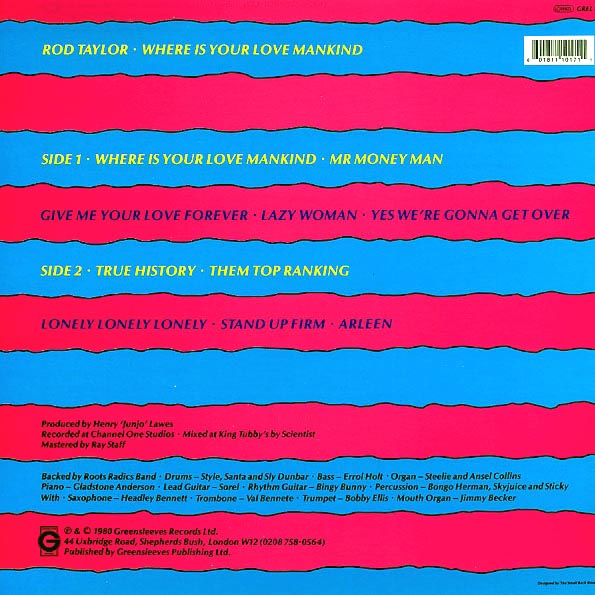 Rod Taylor - Where Is Your Love Mankind (LP)