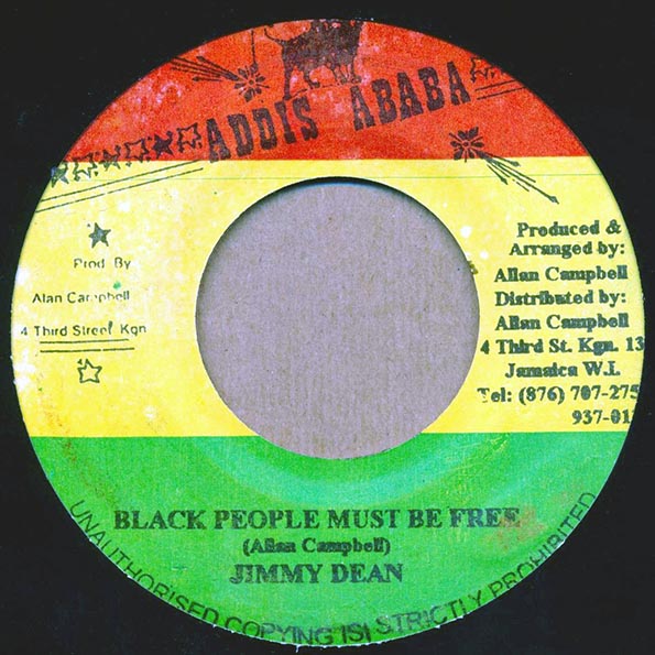 Jimmy Dean - Black People Must Be Free  /  Jah Walls All Stars - Black People Dub (7")