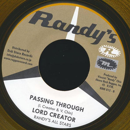 The Skatalites - Black Joe  /  Lord Creator - Passing Through (US press) (7")