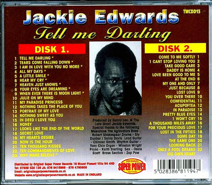 Jackie Edwards - Tell Me Darling (45 tracks) (CD)
