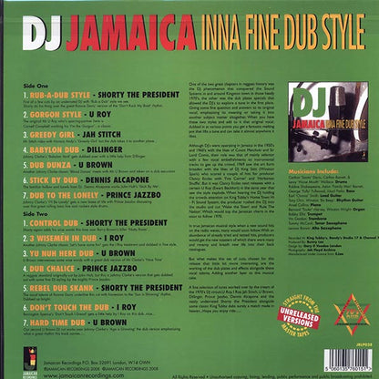 U Roy, Shorty The President, I Roy, Etc. - DJ Jamaica Inna Fine Dub Style (LP)