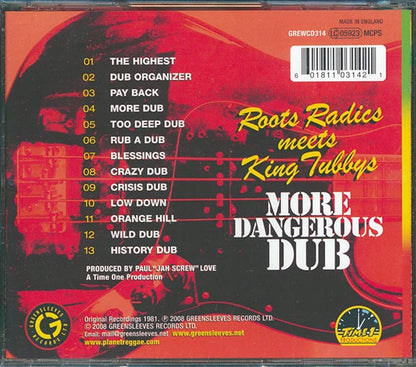 The Roots Radics, King Tubby - More Dangerous Dub: The Roots Radics Meet King Tubby (CD)