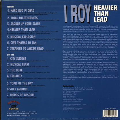 I Roy - Heavier Than Lead (LP) - PureSound Records