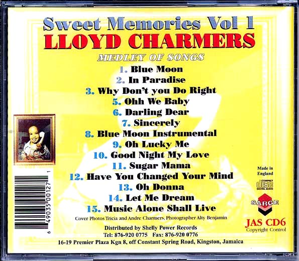 Lloyd Charmers - Sweet Memories Volume 1 (CD)