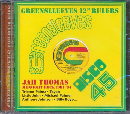 Billy Boyo, Triston Palmer, Anthony Johnson, Little John, Etc. - Greensleeves 12 Inch Rulers: Jah Thomas Midnight Rock 1981-1984 (12", CD)