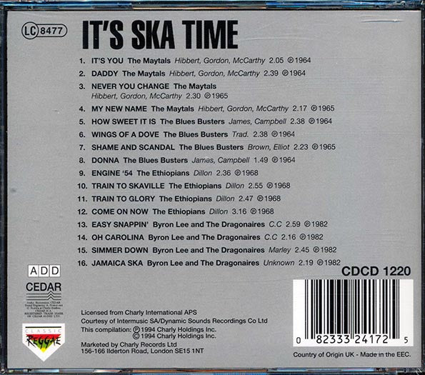 Toots & The Maytals, Byron Lee, The Blues Busters, The Ethiopians, Etc. - It's Ska Time (CD)