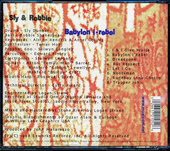 Sly & Robbie - Babylon I Rebel (CD)