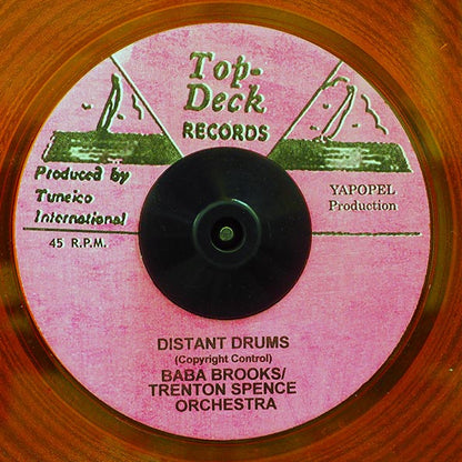 Baba Brooks, Trenton Spence Orchestra - Distant Drums  /  Larry Marshall - Too Young To Love (7")
