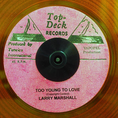 Baba Brooks, Trenton Spence Orchestra - Distant Drums  /  Larry Marshall - Too Young To Love (7")