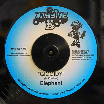 Elephant Man - Giggidy  /  Hard Grind Version (7")