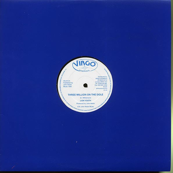 Lion Youth - Three Million On The Dole  /  Version (10", 12")