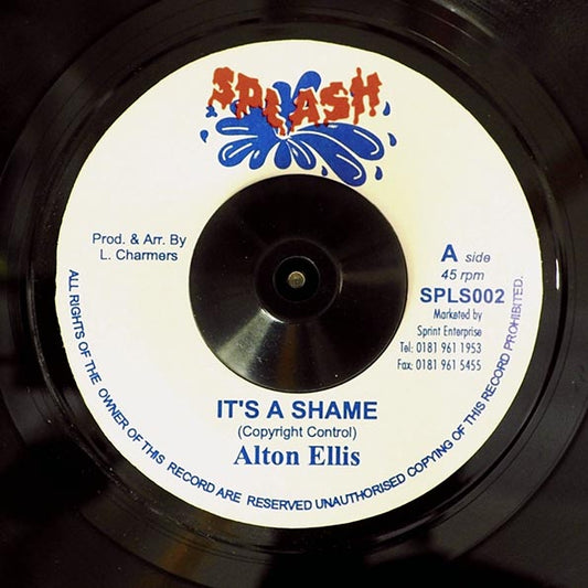 Alton Ellis - It's A Shame  /  Lloyd Charmers - Dub Of Shame (7")