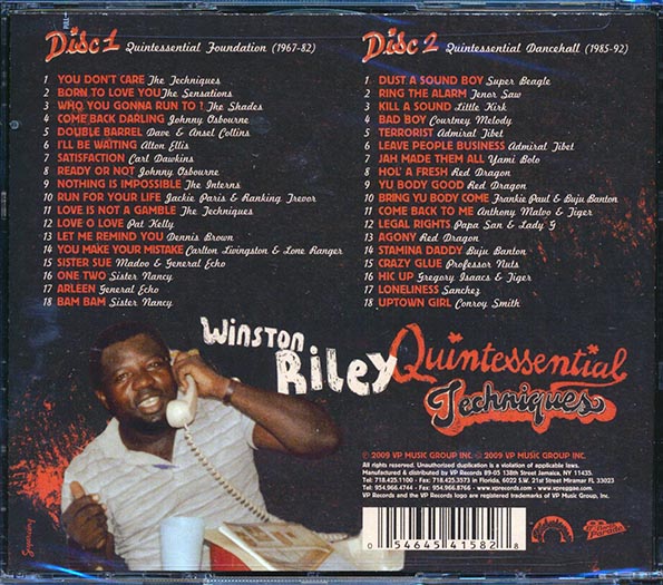 Winston Riley - Quintessential Techniques (36 tracks) (CD)