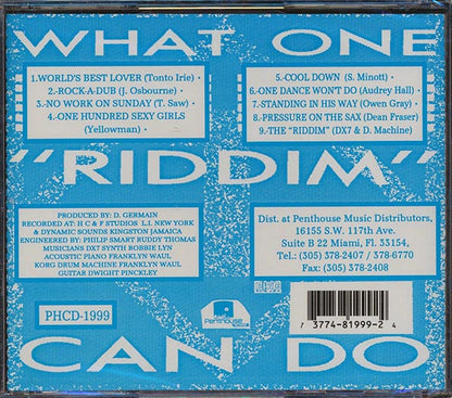 Tenor Saw, Yellowman, Johnny Osbourne, Etc. - What One Riddim Can Do ('One Dance Won't Do' Rhythm) (CD)