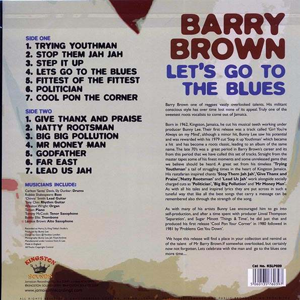 Barry Brown - Let's Go To The Blues (LP) - PureSound Records