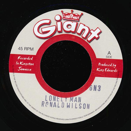 Skatalites, Ronald Wilson - Lonely Man  /  Higgs & Wilson - She's Gone (7")