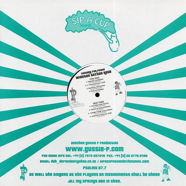 Winston Saxton Rose - Victory For Peace (2009 FIRST PRESS) (LP)