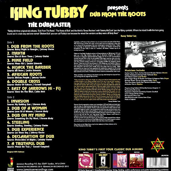 King Tubby - Dub From The Roots (The Dubmaster Presents) (LP) - PureSound Records