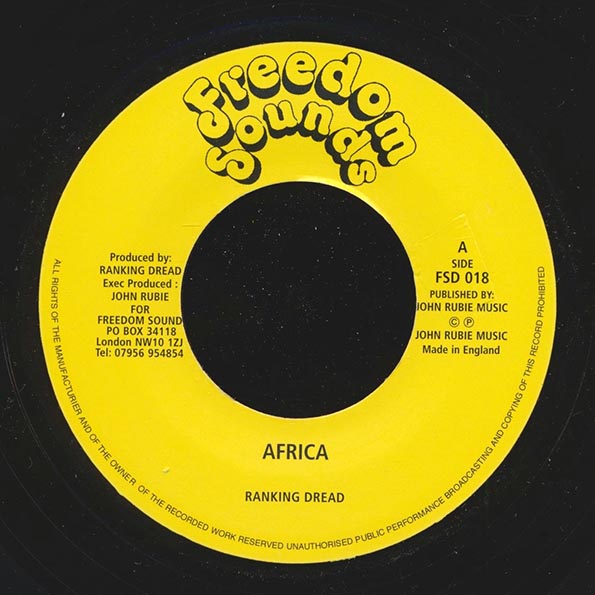 Ranking Dread - Africa  /  King Tubby - Tubbys Dub Plate Mix (7")