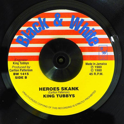 Eek A Mouse - Falling Heroes  /  King Tubbys - Heroes Skank (7")