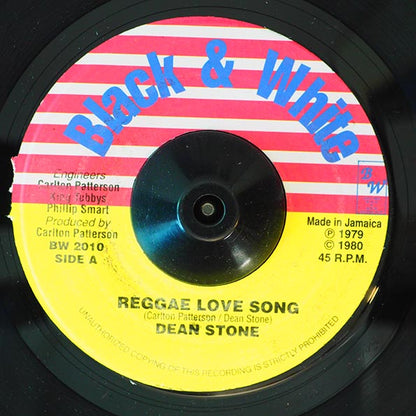Dean Stone - Reggae Love Song  /  Jah Walton - Dog Is Better Than A Gun(?) (7")