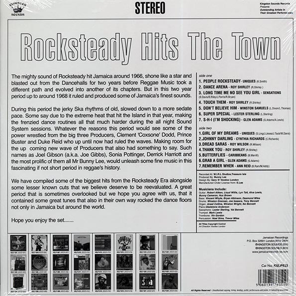 Lester Sterling, Glen Adams, Uniques, Etc. - Rocksteady Hits The Town (LP) - PureSound Records