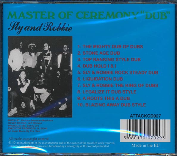 Sly & Robbie - Master Of Ceremony Dub (CD)