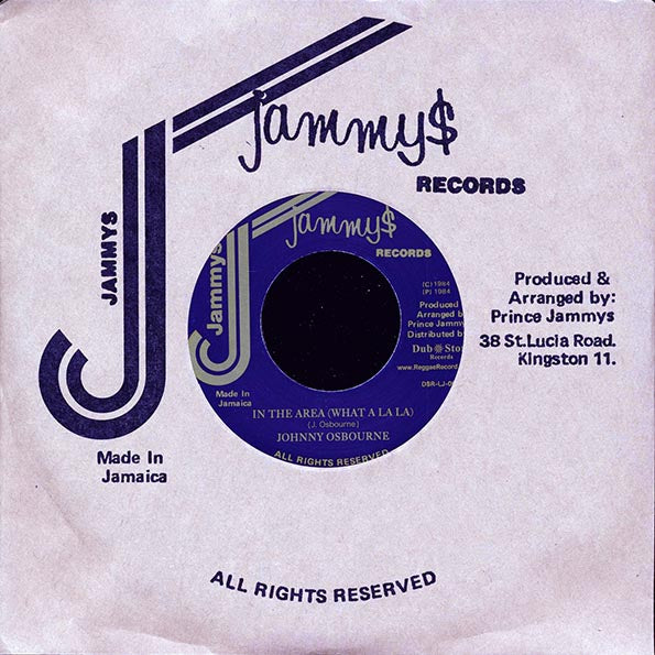 Johnny Osbourne - In The Area (What A La La)  /  Version (rhythm: "Stalag") (Japan) (7")
