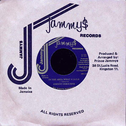 Johnny Osbourne - In The Area (What A La La)  /  Version (rhythm: "Stalag") (Japan) (7")