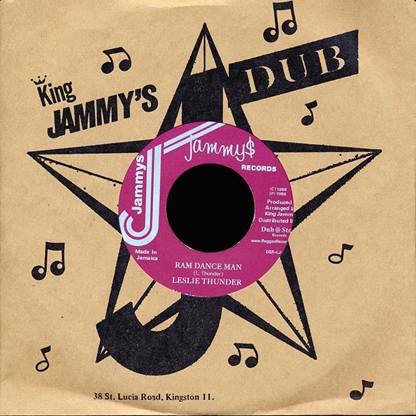 Leslie Thunder - Ram Dance Man  /  Version (rhythm: "Livestock AKA Shabba Ranks - Love Punanny Bad") (Japan) (7")