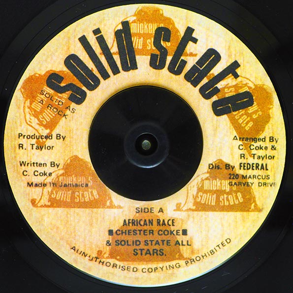 Chester Coke - African Race  /  Solid State All Stars - Version (7")