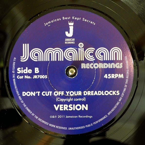 Linval Thompson - Don't Cut Off Your Dreadlocks  /  Version (7")
