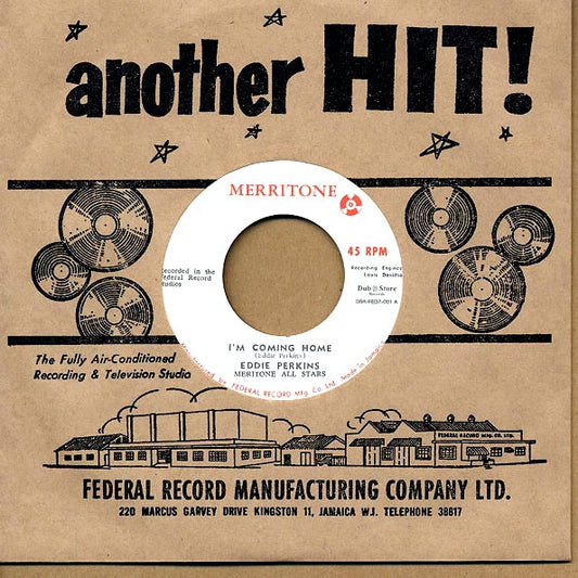 Eddie Perkins - I'm Coming Home  /  Merritone All Stars - Instrumental (Japan) (7")