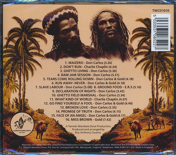 Don Carlos - Ghetto Living (With Gold, Charlie Chaplin) (CD)